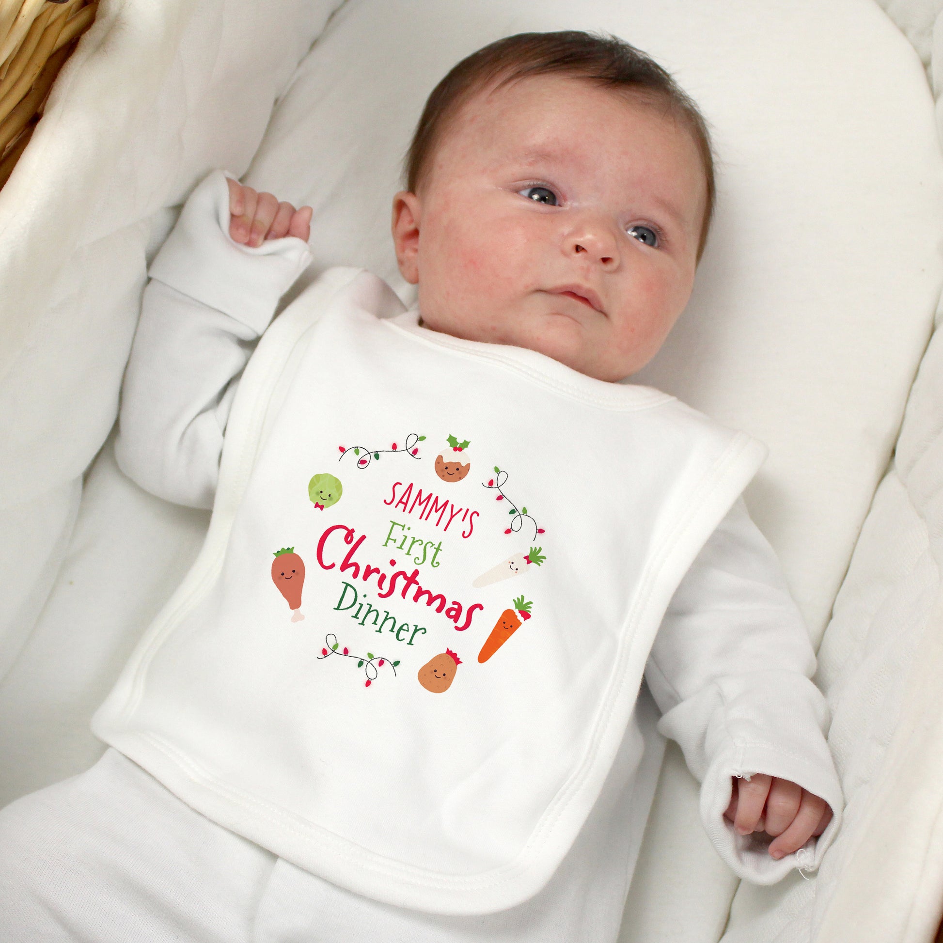 Eleanoras FIRST CHRISTMAS DINNER BABY BIB Baby Bibs