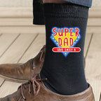 Eleanoras Personalised Super Dad Mens Socks 