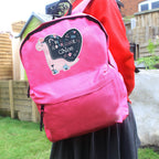 Eleanoras Personalised Pink Dinosaur Backpack Backpacks