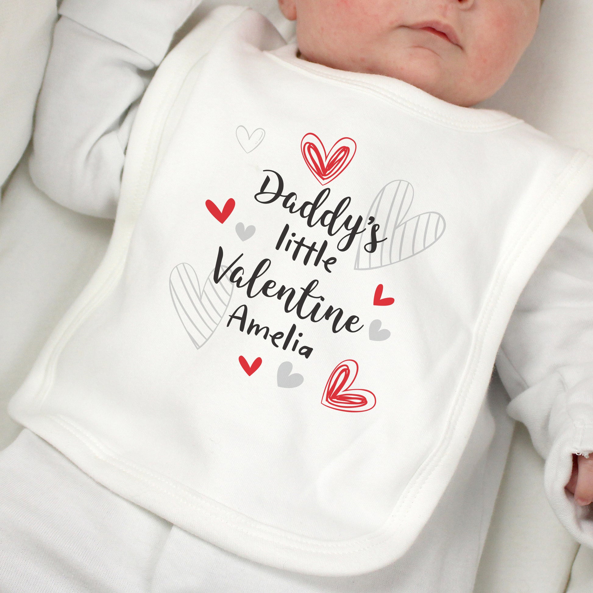 Eleanoras Personalised Valentines Bib BABY ACCESSORIES