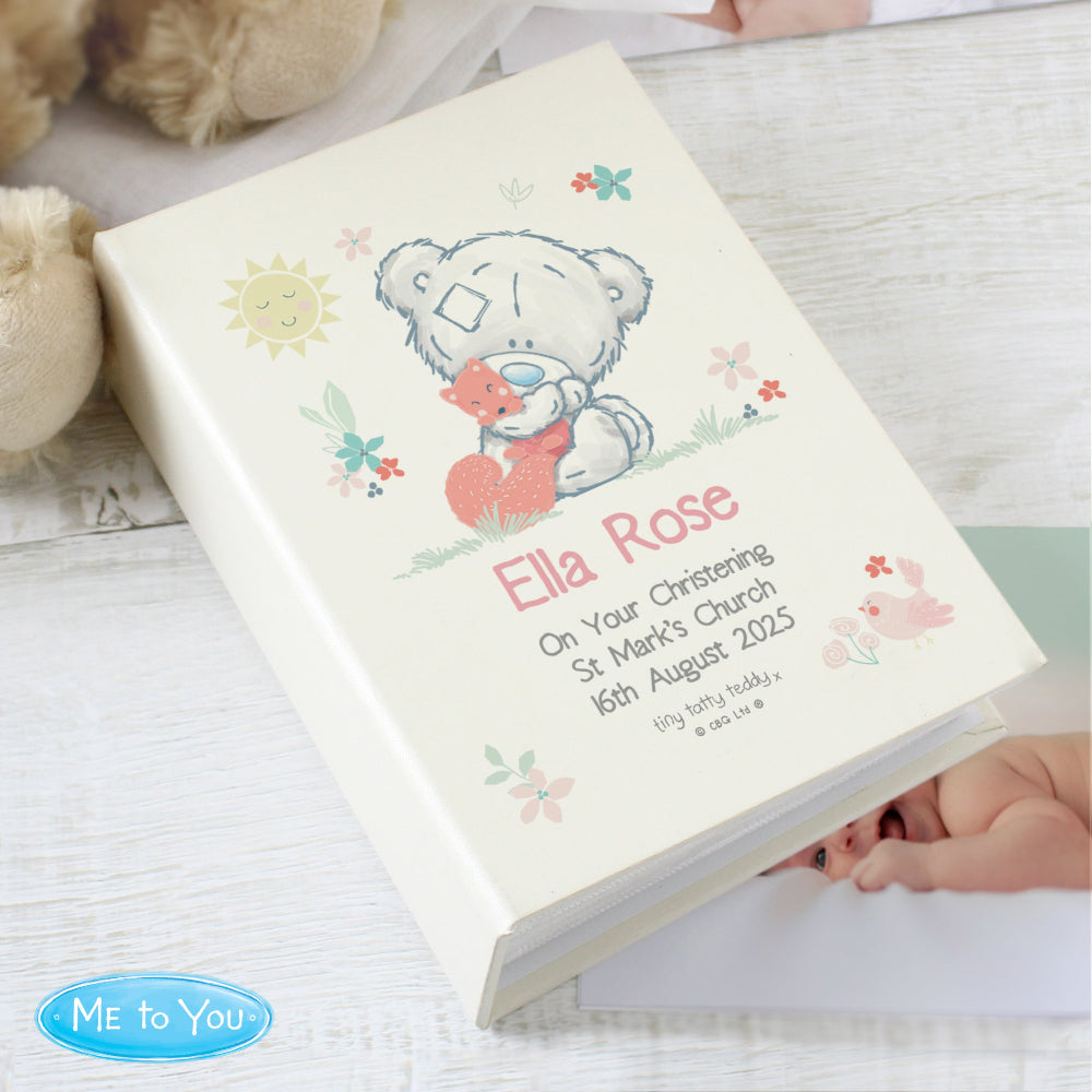Eleanoras Personalised Tiny Tatty Teddy  Christening Photo Album Photo Frames, Albums & Guest Books