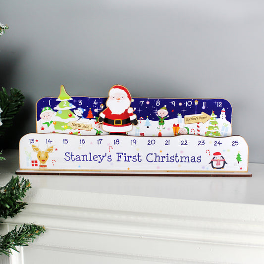 Eleanoras Personalised Make Your Own Santa Christmas Advent Countdown Kit Advent Calendars