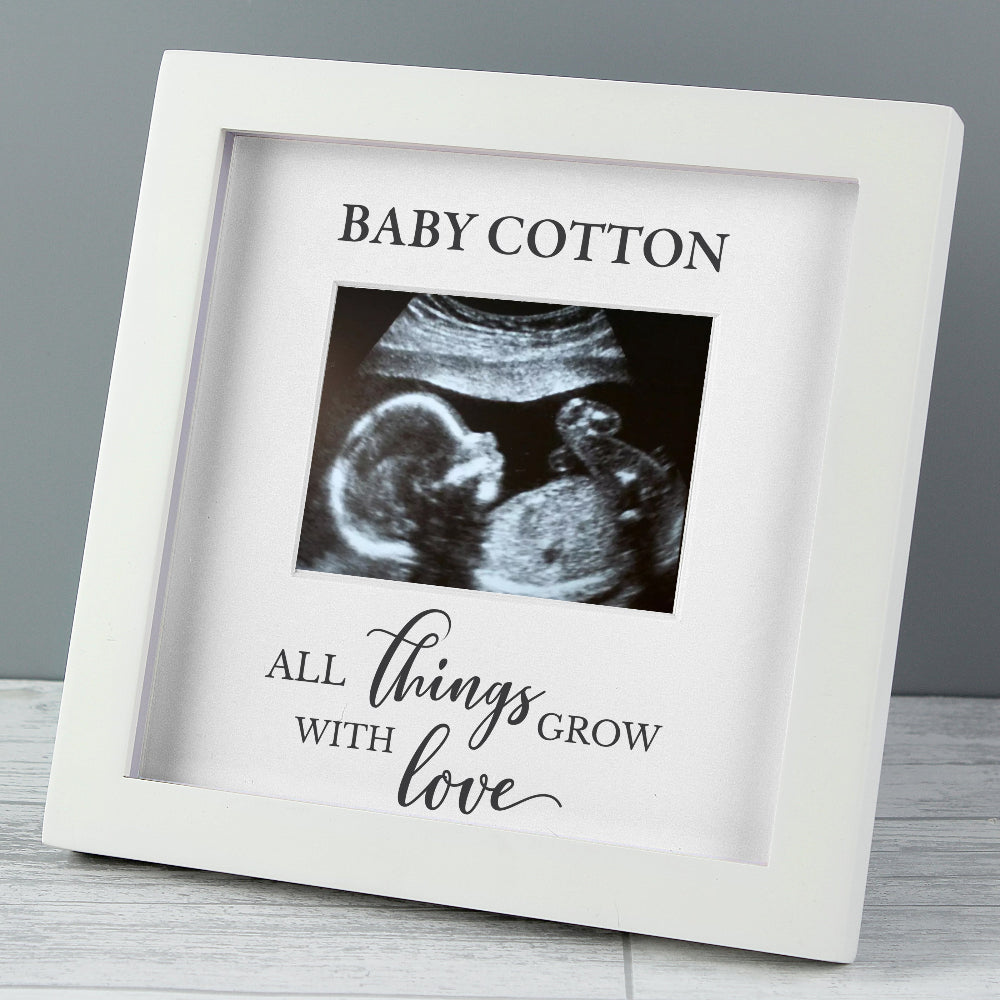 Eleanoras Personalised All Things Grow Baby Scan Frame Photo Frames