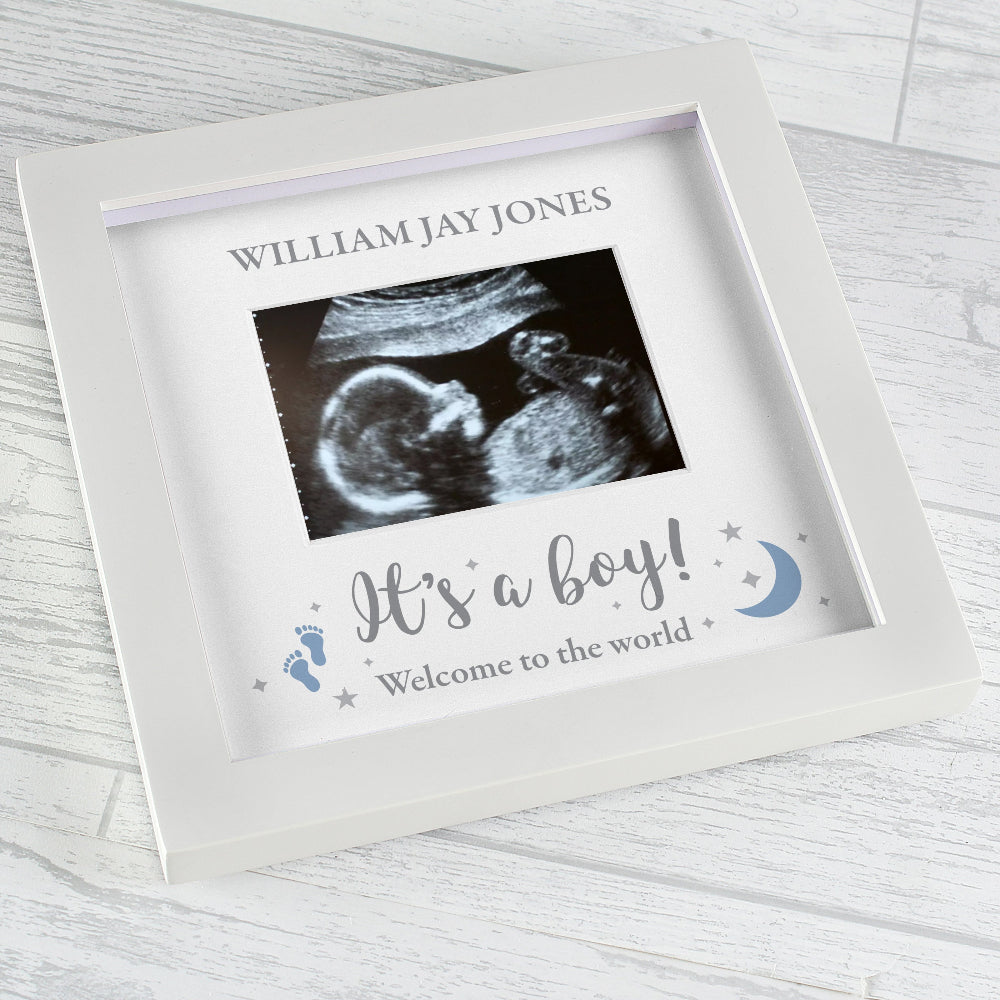 Eleanoras Personalised 'It's A Boy' Baby Scan Frame Photo Frames