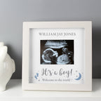 Eleanoras Personalised 'It's A Boy' Baby Scan Frame Photo Frames