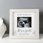 Eleanoras Personalised 'It's A Girl' Baby Scan Frame Photo Frames