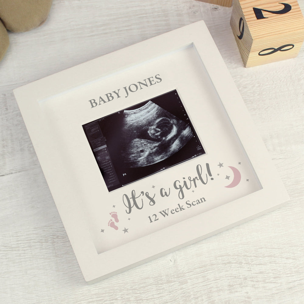 Eleanoras Personalised 'It's A Girl' Baby Scan Frame Photo Frames