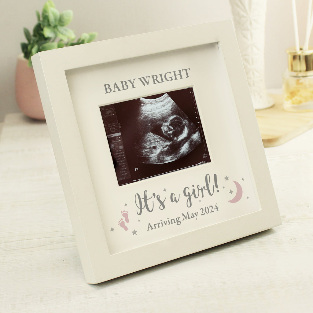 Eleanoras Personalised 'It's A Girl' Baby Scan Frame Photo Frames