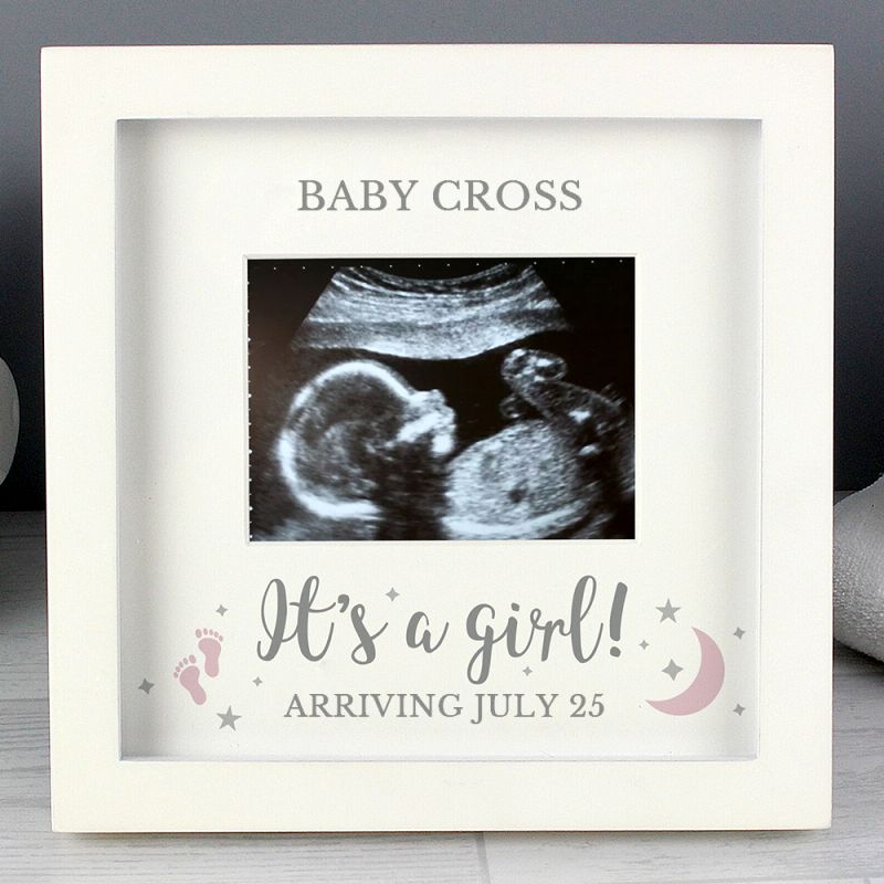 Eleanoras Personalised 'It's A Girl' Baby Scan Frame Photo Frames