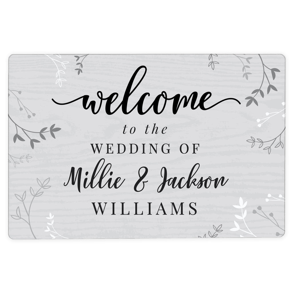 Eleanoras Personalised Welcome To The Wedding Metal Sign 
