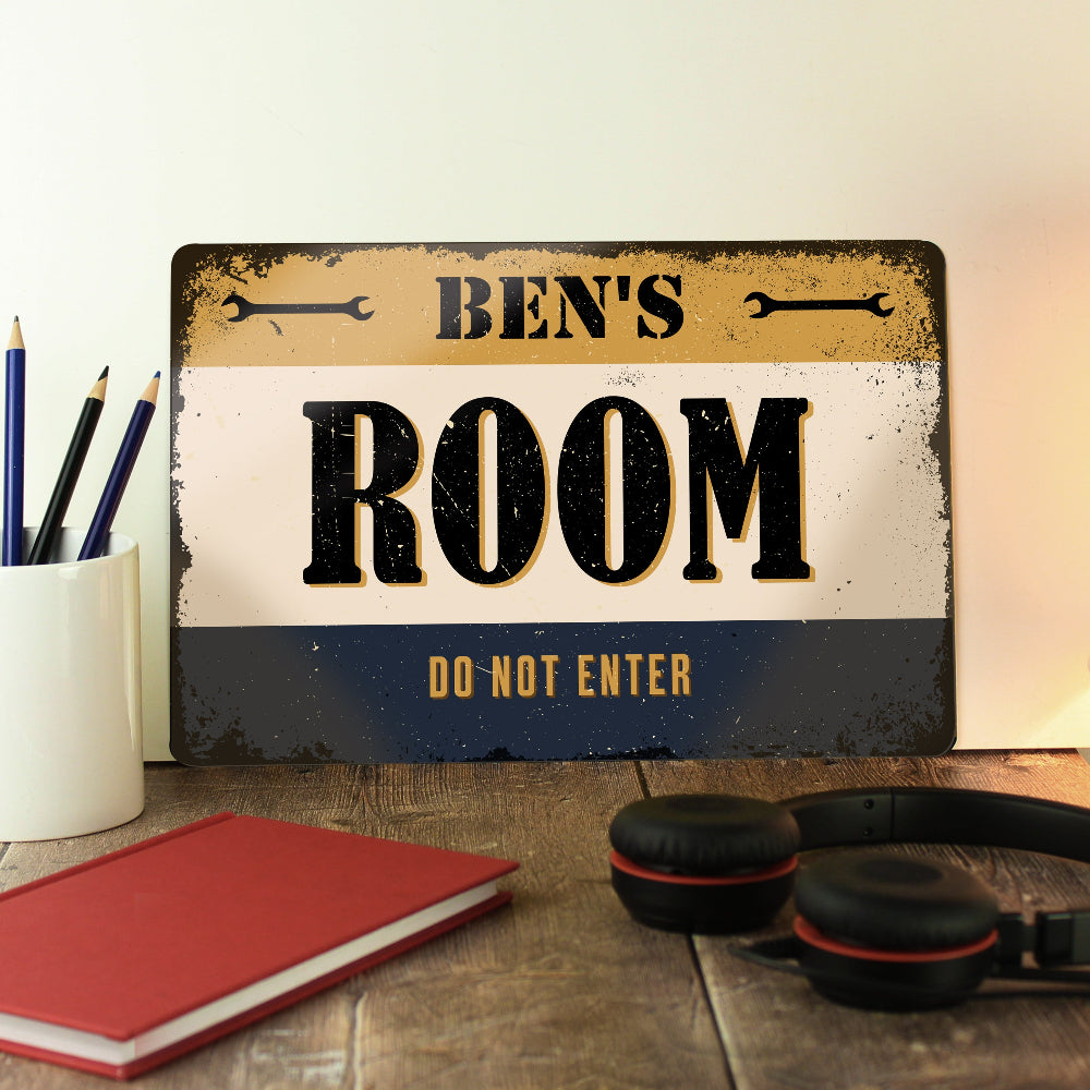 Eleanoras Personalised Metal Room Sign 
