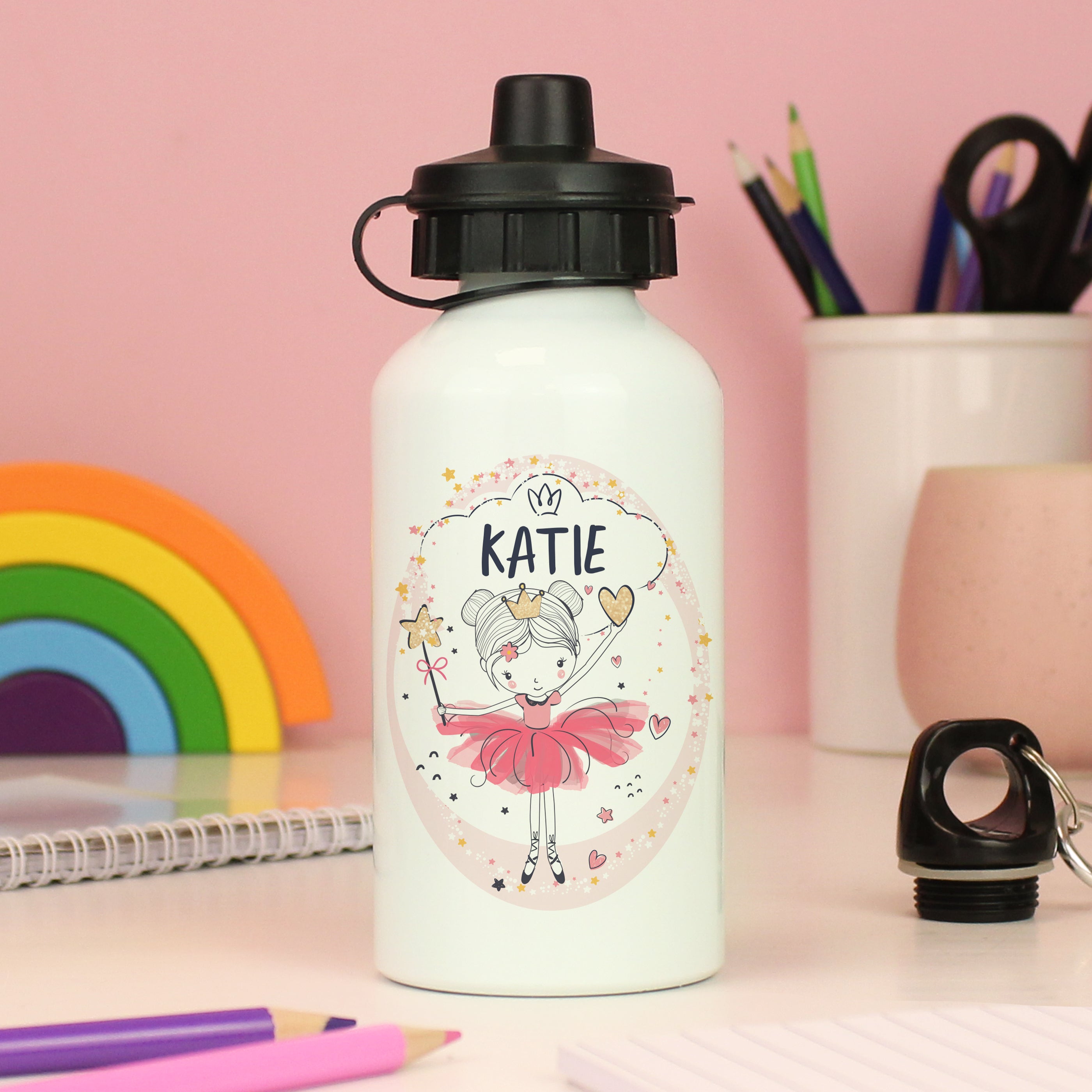 Eleanoras Personalised Princess Ballerina Drinks Bottle 