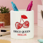 Personalised Cherry Make Up Brush Holder