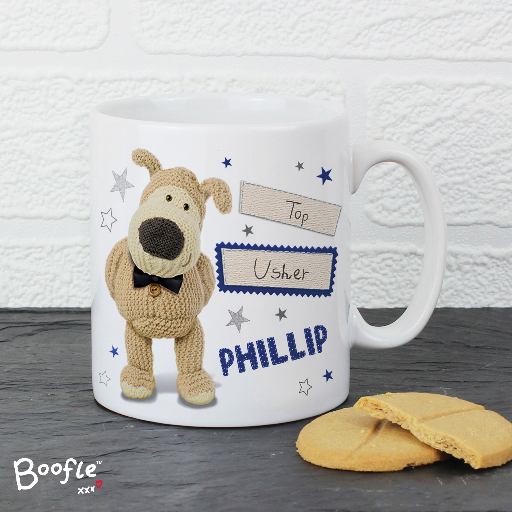Eleanoras Personalised Boofle Male Wedding Mug Mugs