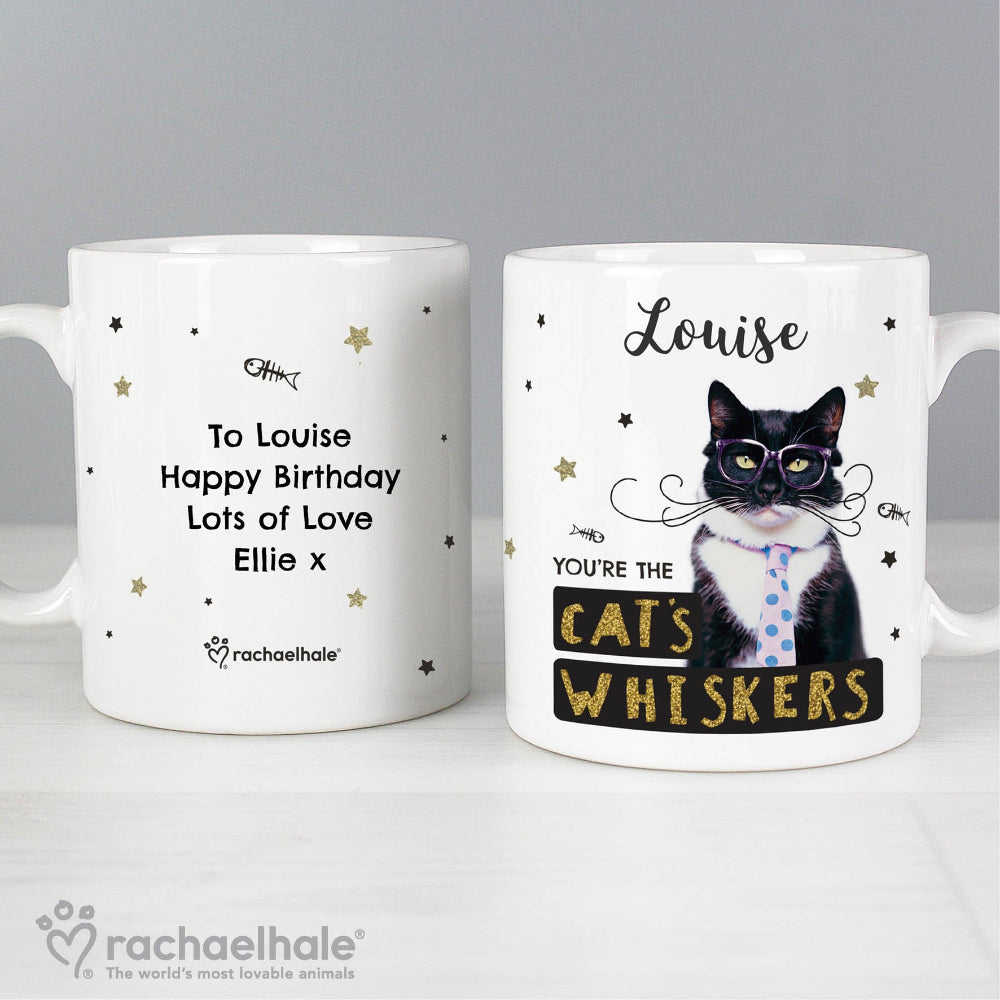 Eleanoras Personalised Rachael Hale 'You're the Cat's Whiskers' Mug Mugs