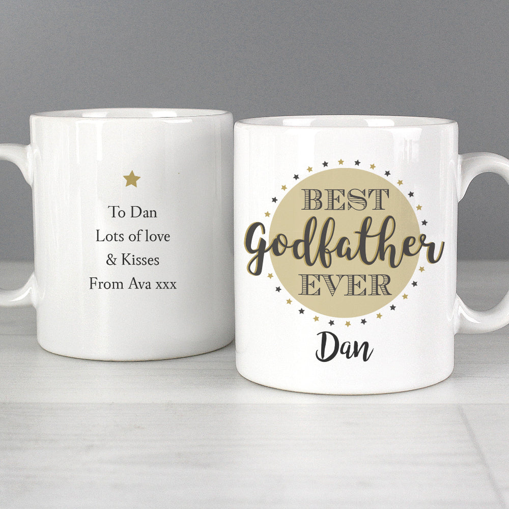 Eleanoras Personalised Best Godfather Mug Mugs