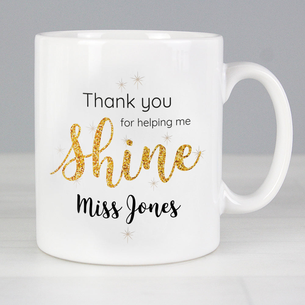 Eleanoras Personalised Shine Teacher Mug Mugs