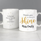Eleanoras Personalised Shine Teacher Mug Mugs