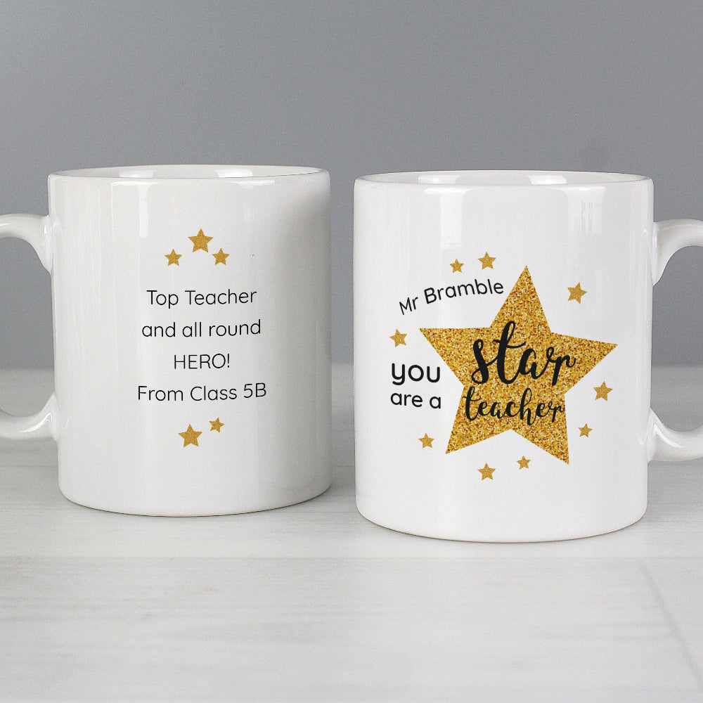 Eleanoras Personalised Star Teacher's Mug Mugs