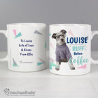 Eleanoras Personalised Rachael Hale 'Ruff Before Coffee' Dog Mug Drinkware