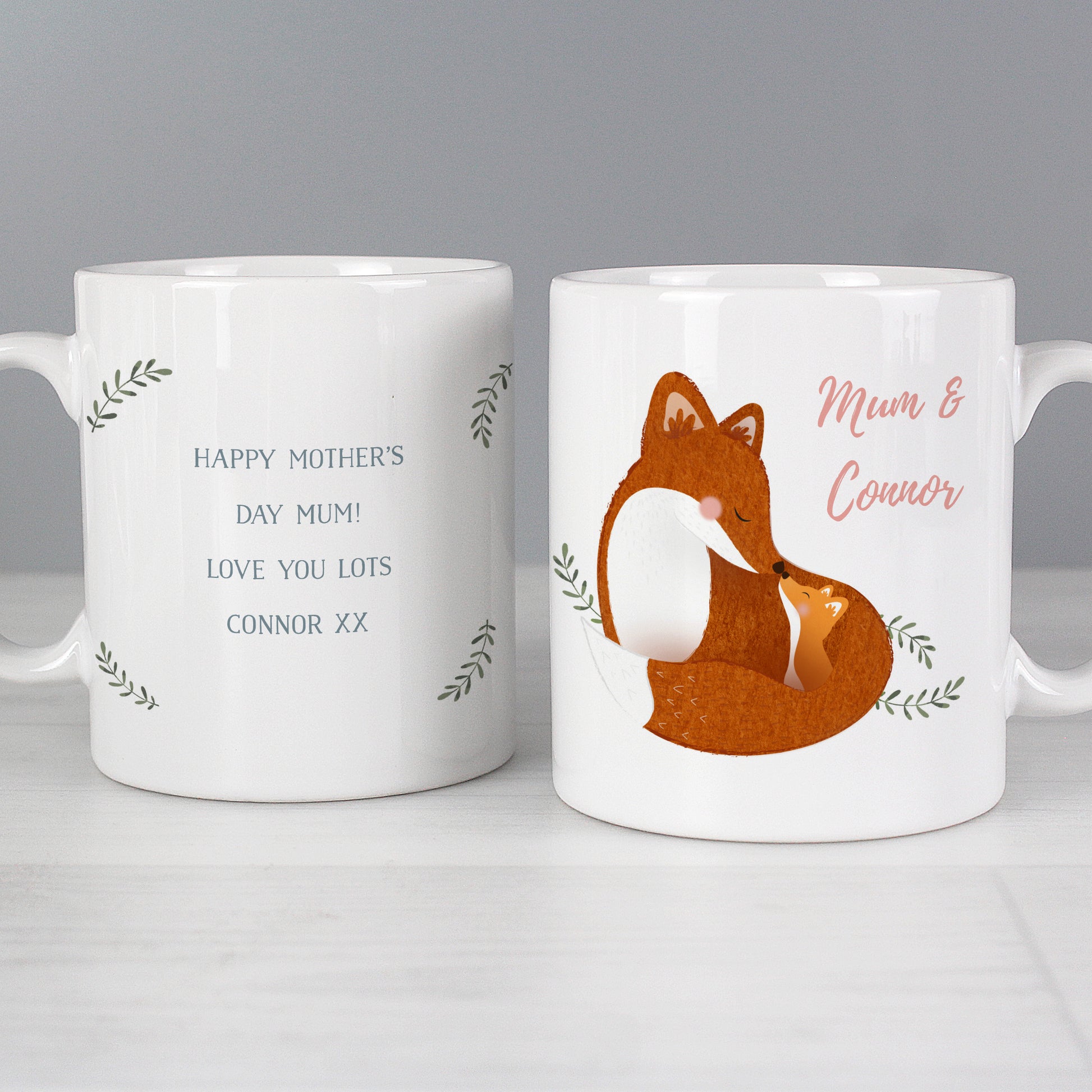 Eleanoras MUMMY & ME FOX MUG Personalised Mugs