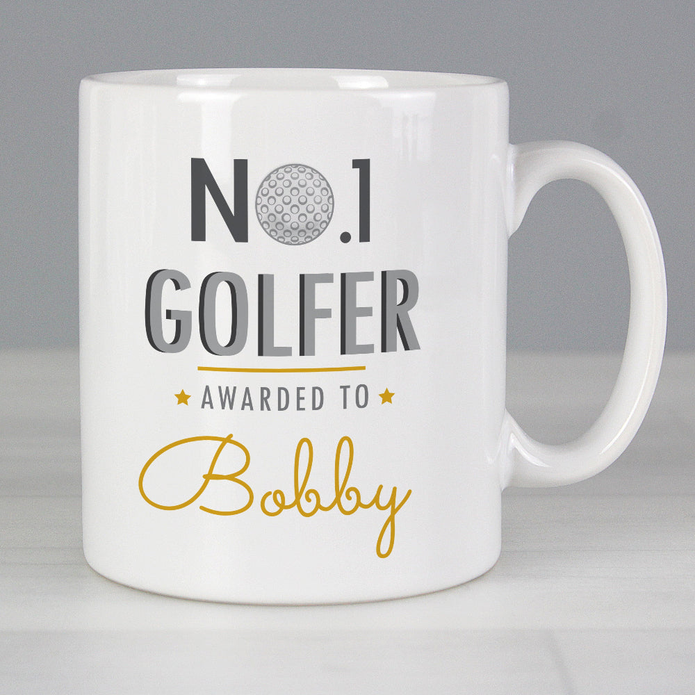 Eleanoras Personalised No.1 Golfer Mug Mugs