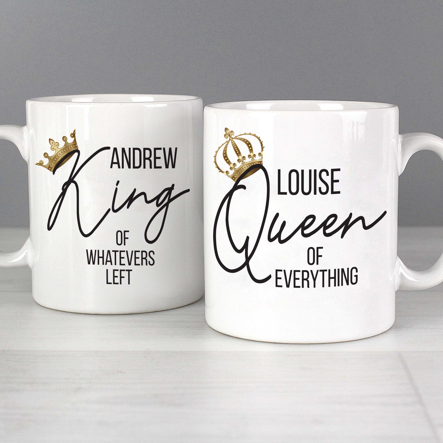 KING & QUEEN OF EVERYTHING MUG SET