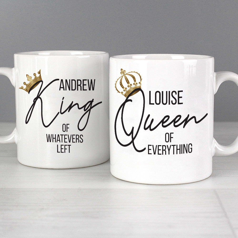 Eleanoras King & Queen Of Everything Mug Set Mugs