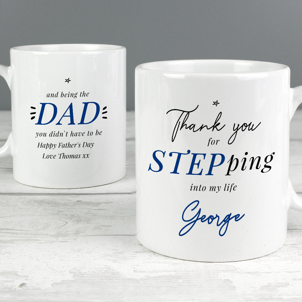 Eleanoras Personalised Step Dad Mug Mugs
