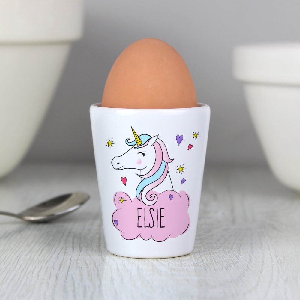 Eleanoras Personalised Unicorn Egg Cup Egg Cups & Storage
