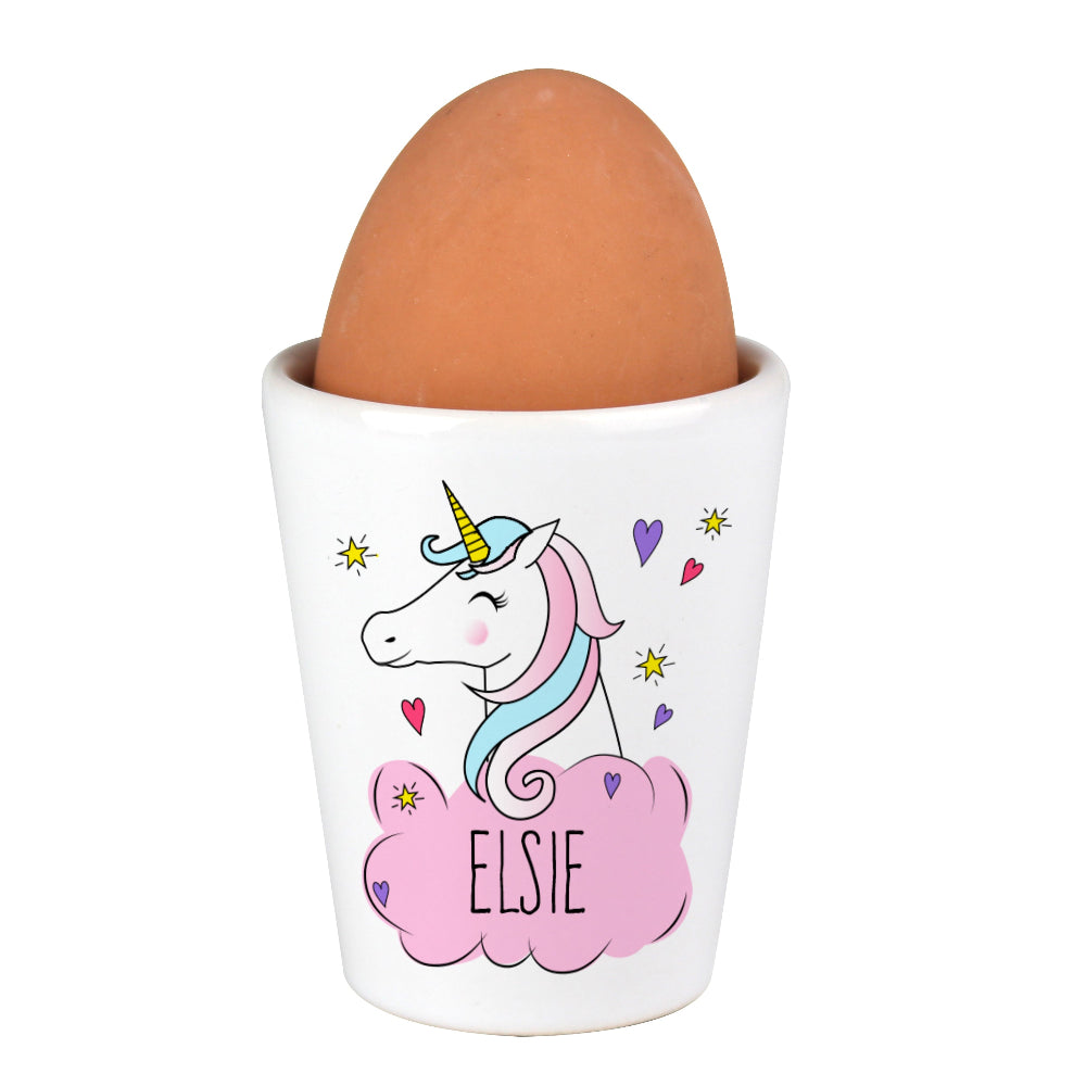Eleanoras Personalised Unicorn Egg Cup Egg Cups & Storage
