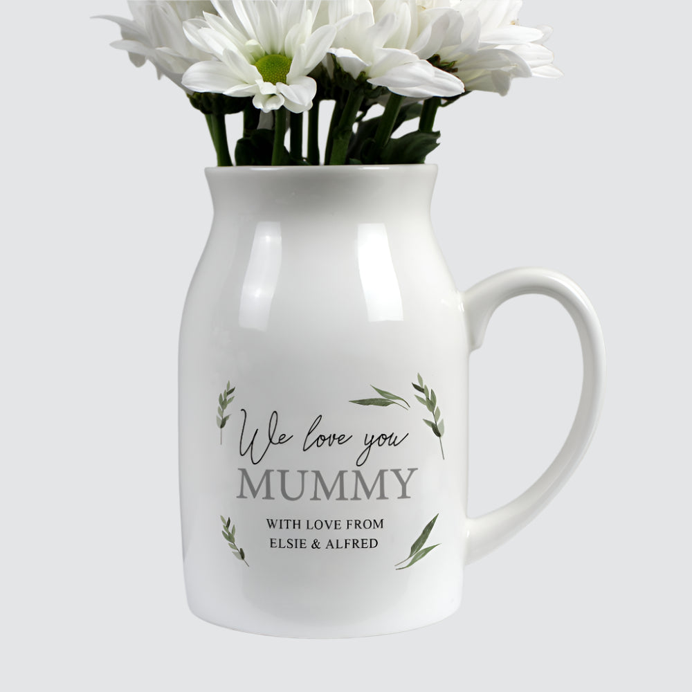 Eleanoras Mothers Day Botanical Flower Jug Vase 