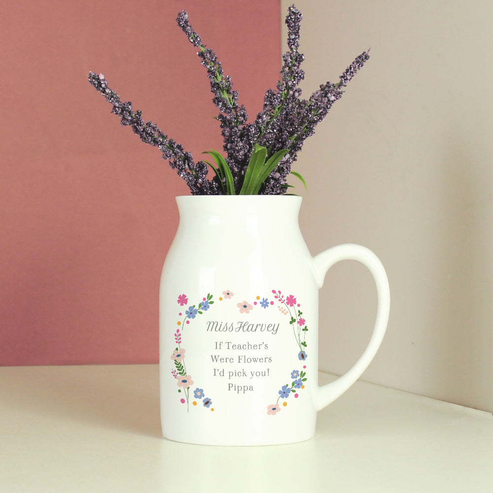 Eleanoras Personalised  If Teachers Were Flowers Jug 