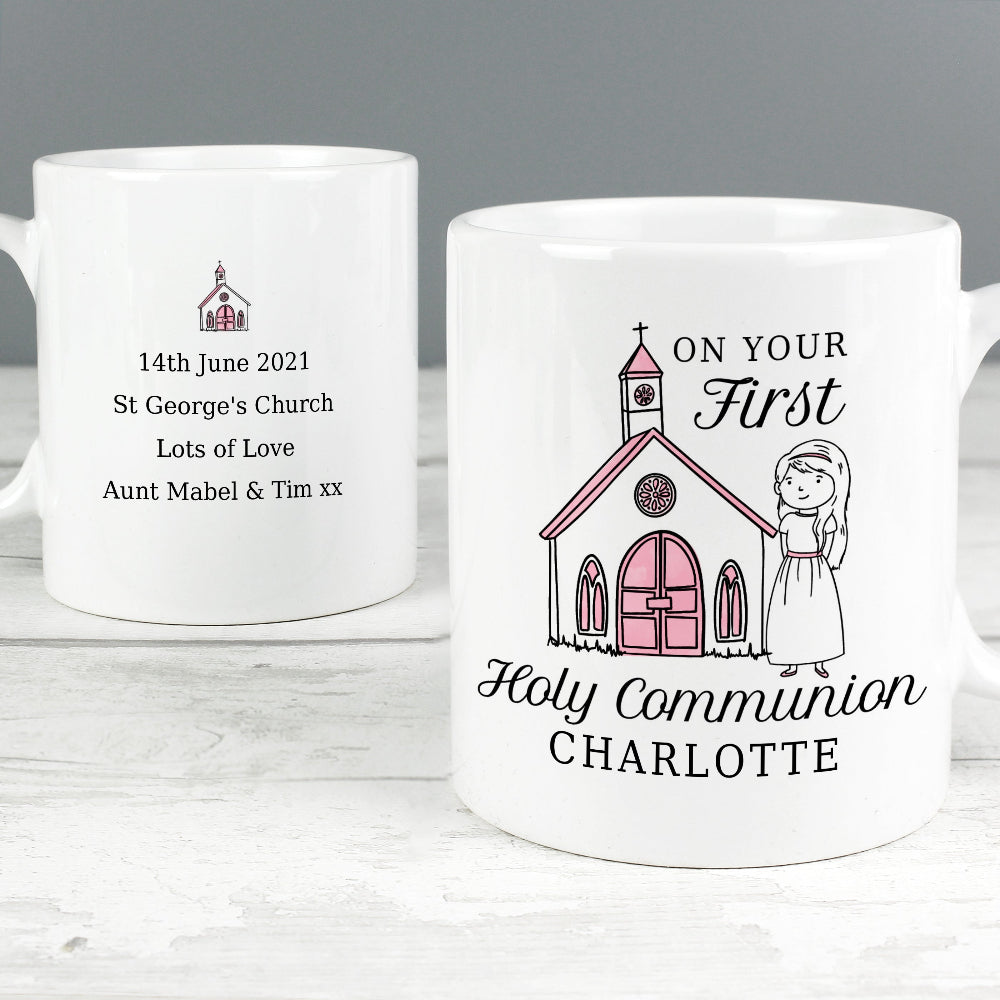 Eleanoras Personalised Girls First Holy Communion Mug Mugs