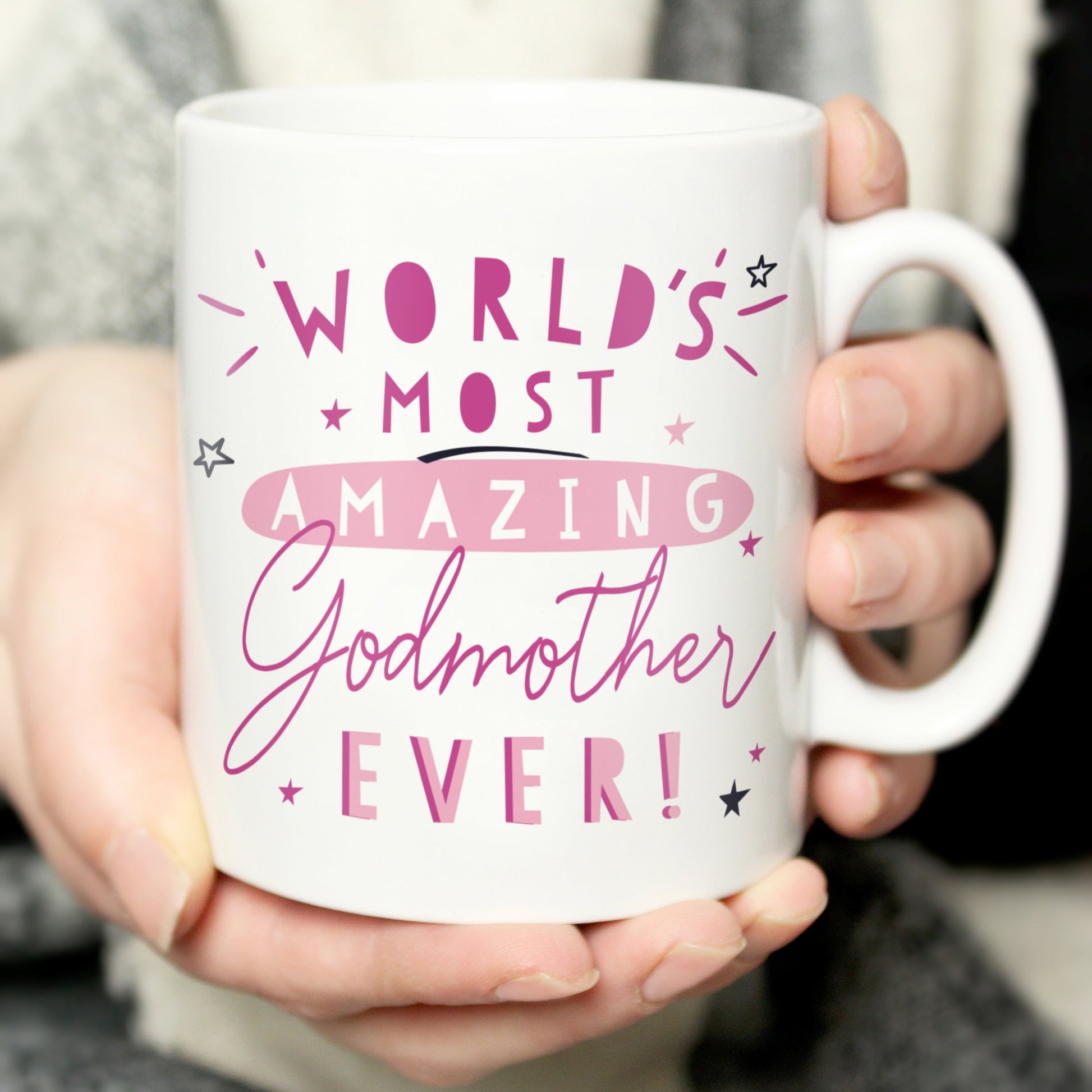 Eleanoras WORLDS MOST AMAZING GODMOTHER PERSONALISED MUG MUGS