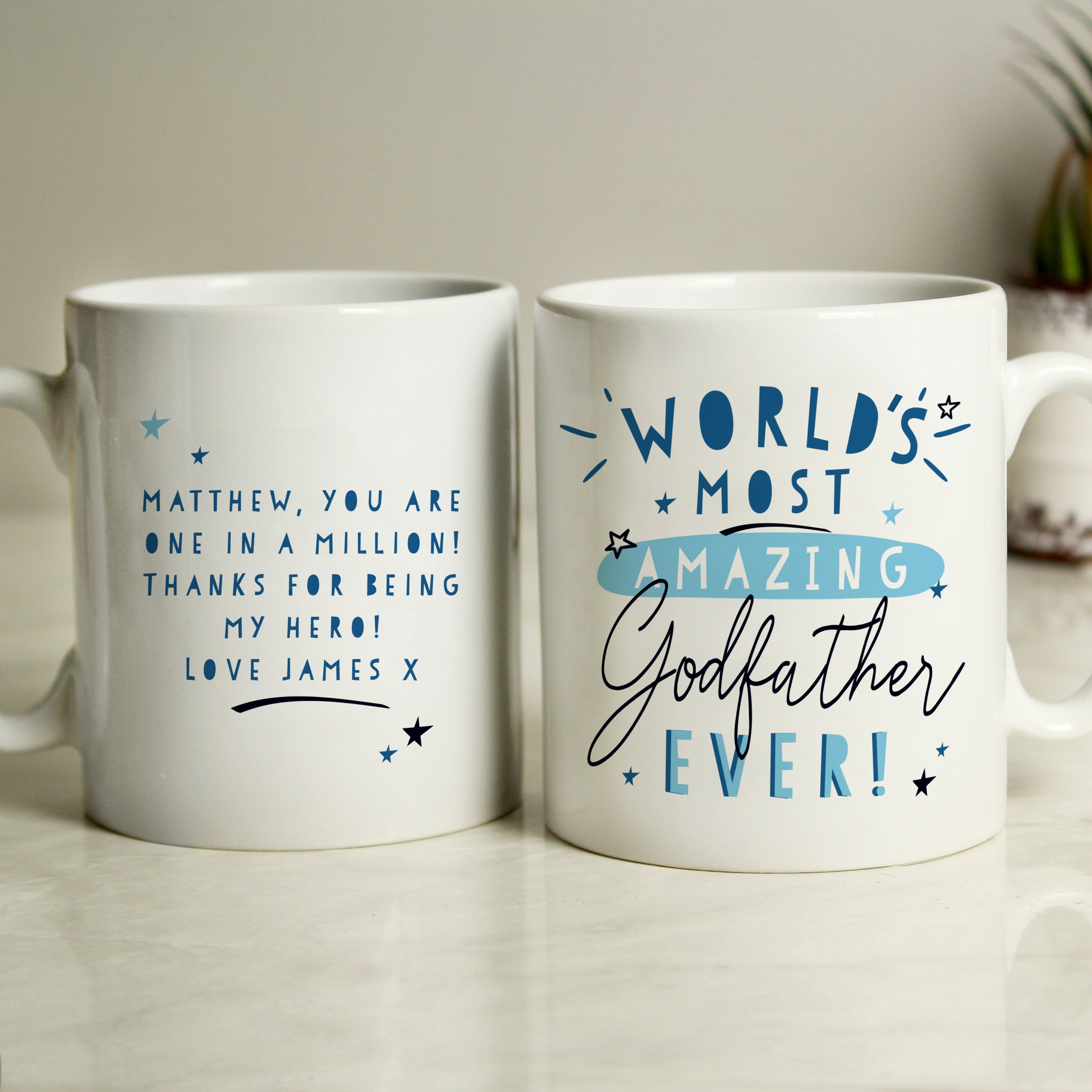 Eleanoras Personalised Worlds Most Amazing Godfather Mug Mugs