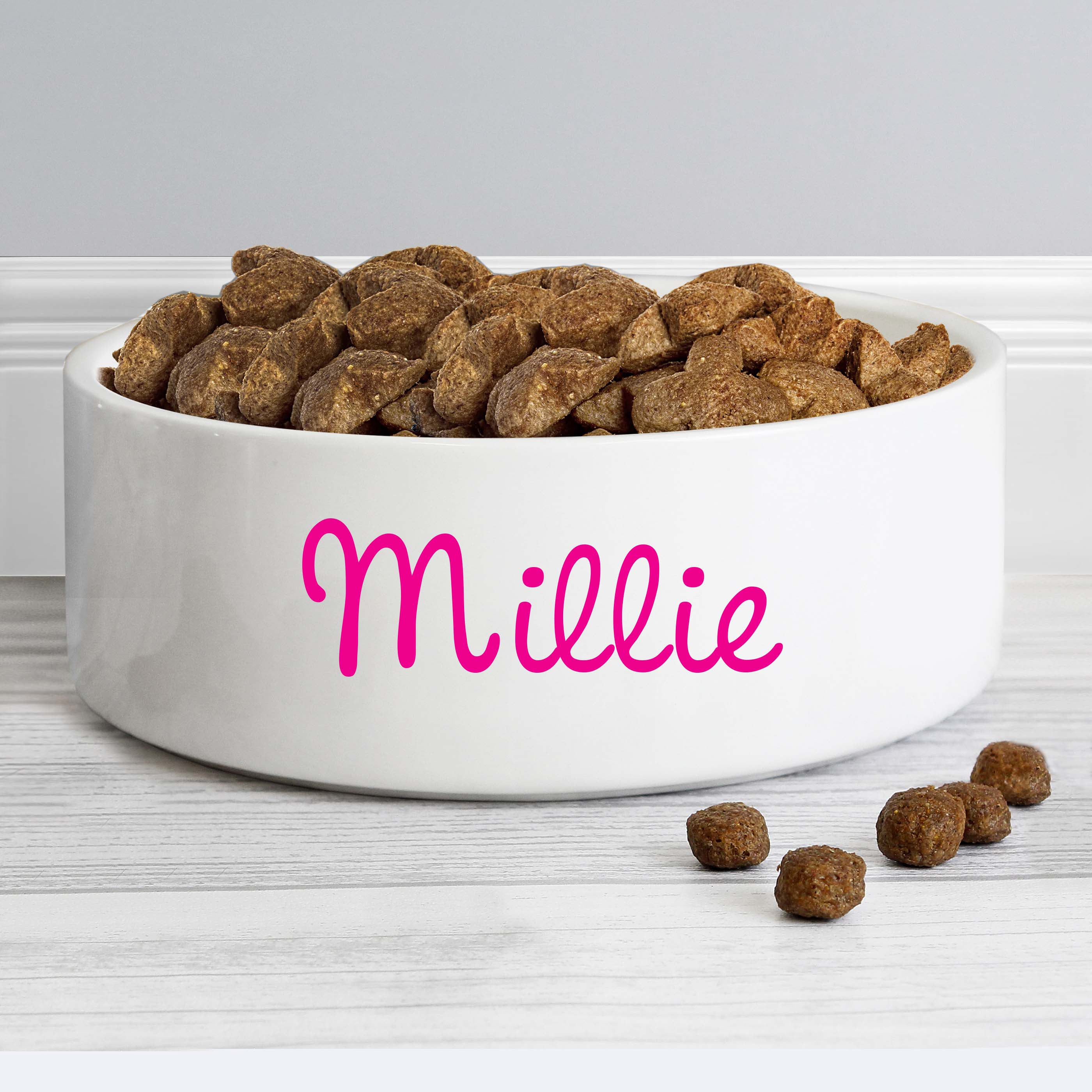 Eleanoras Personalised Pink Name 15cm Medium Pet Bowl Pet Bowls