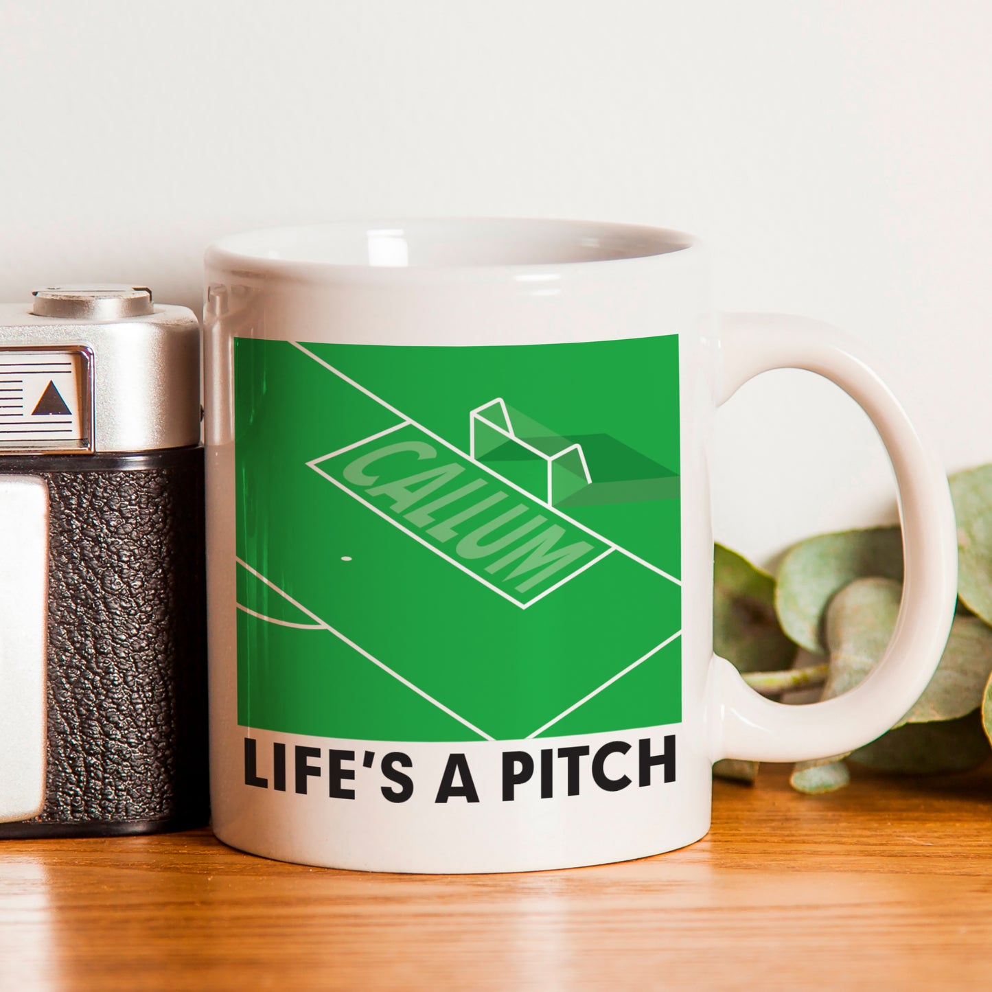 LIFE'S A PITCH PERSONALISED  MUG