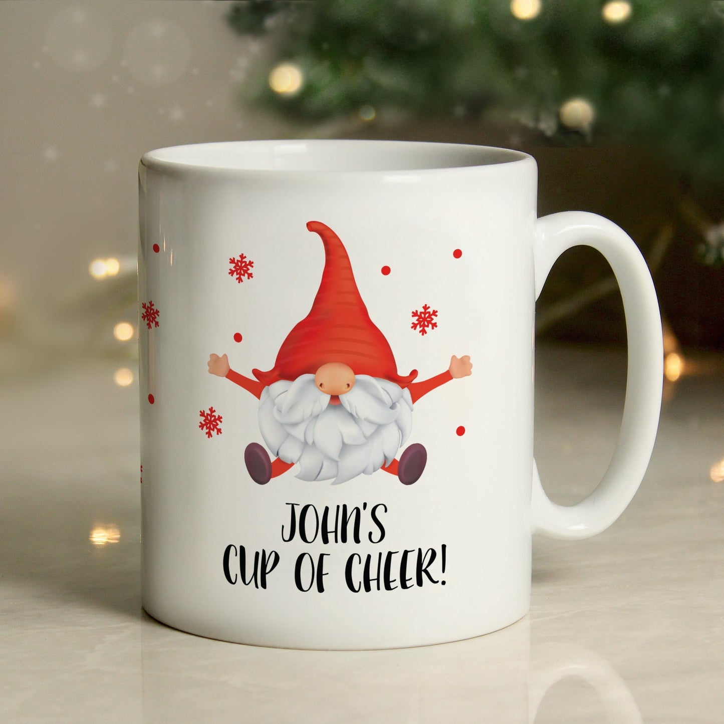 Eleanoras RED GONK PERSONALISED CHRISTMAS MUG Mugs