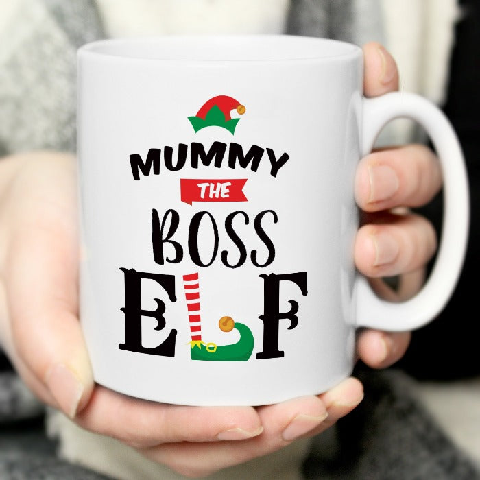 CHRISTMAS ELF PERSONALISED MUG