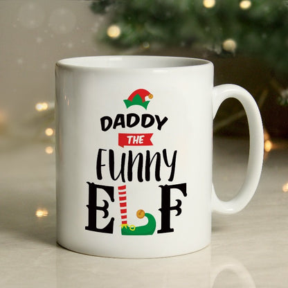 CHRISTMAS ELF PERSONALISED MUG