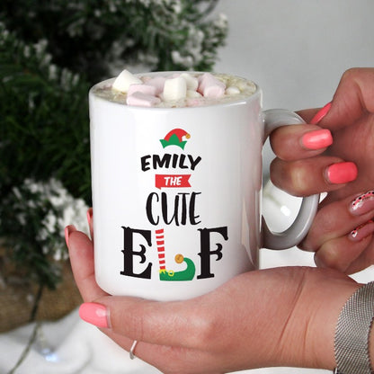 CHRISTMAS ELF PERSONALISED MUG