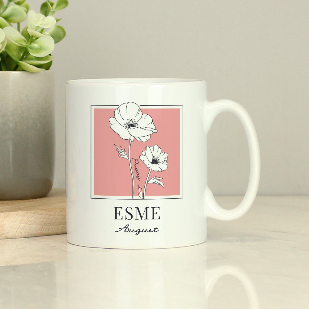 Eleanoras Personalised Birth Flower Mug Mugs
