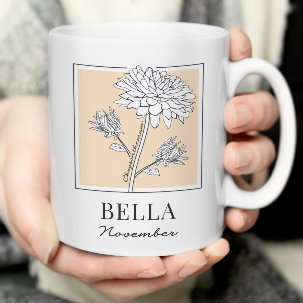 Eleanoras Personalised Birth Flower Mug Mugs