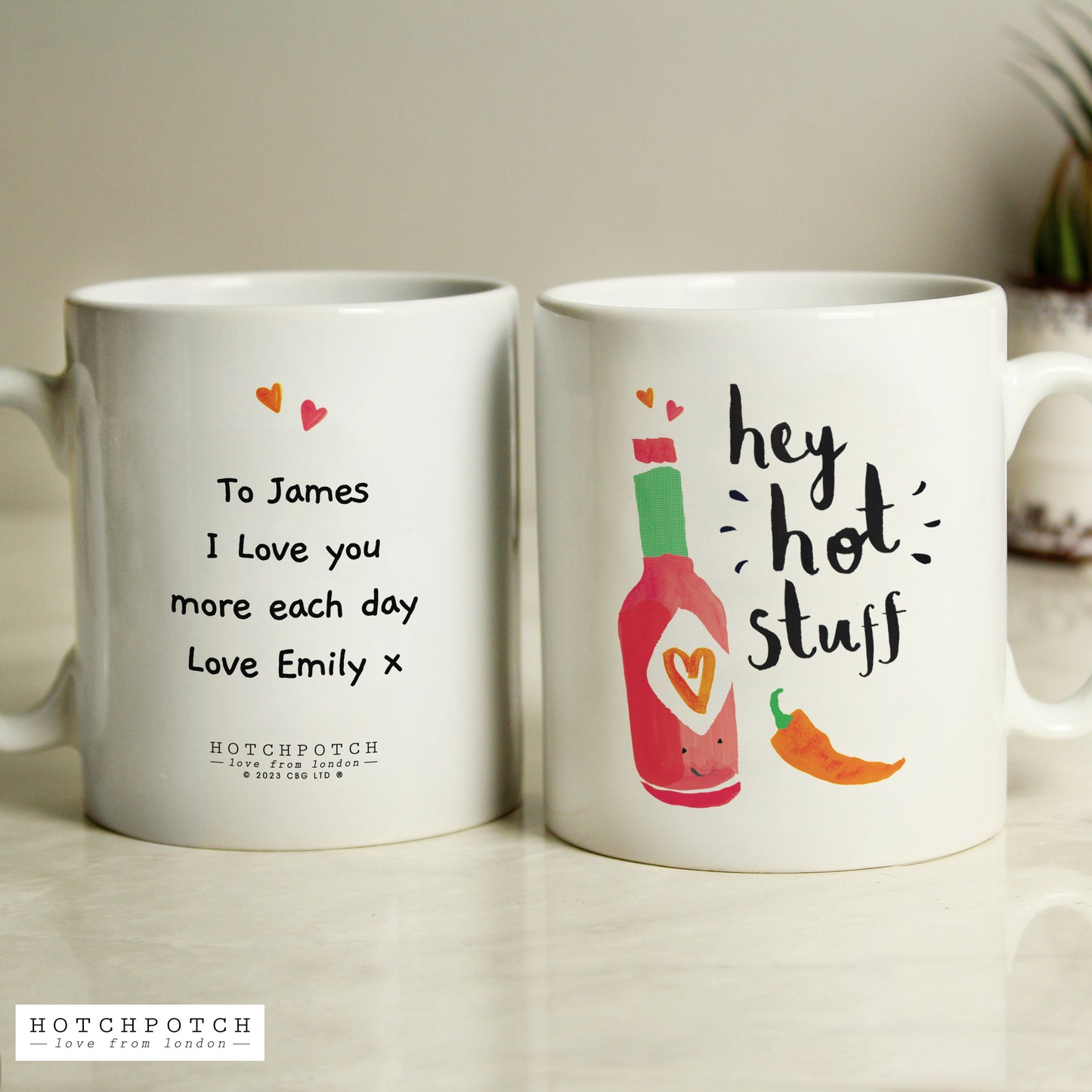 Eleanoras HOT STUFF PERSONALISED MUG MUGS