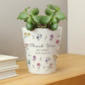 Eleanoras Personalised Thank You Wild Flowers Plant Pot Plant Pots
