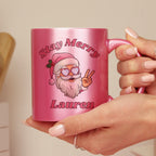 Stay Merry Personalised Pink Mug