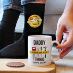 Personalised Daddy Fixer of All Things Mug & Socks Set