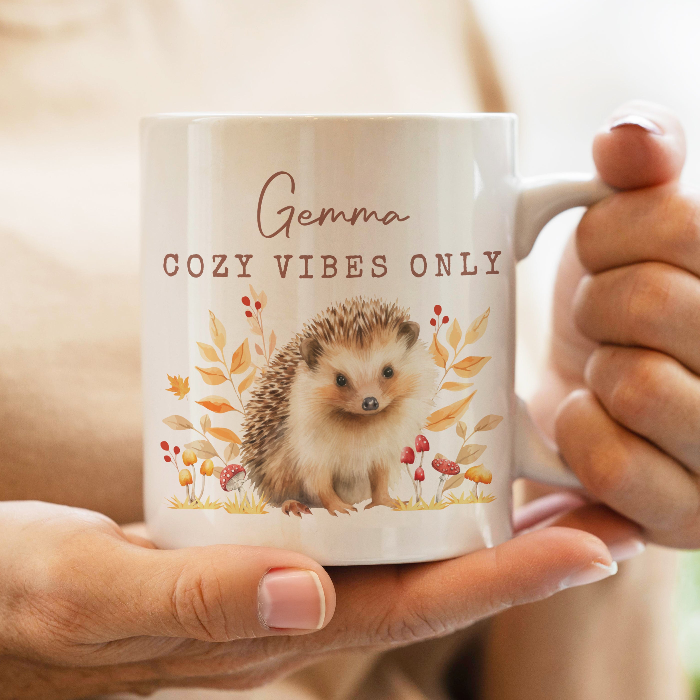 Personalised Hedgehog Mug