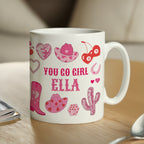 Personalised Cowgirl Mug